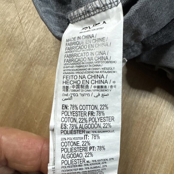 RVCA VA Tech Sport Mens Gray Activewear Sweatpants Joggers Size Medium - Picture 5 of 7